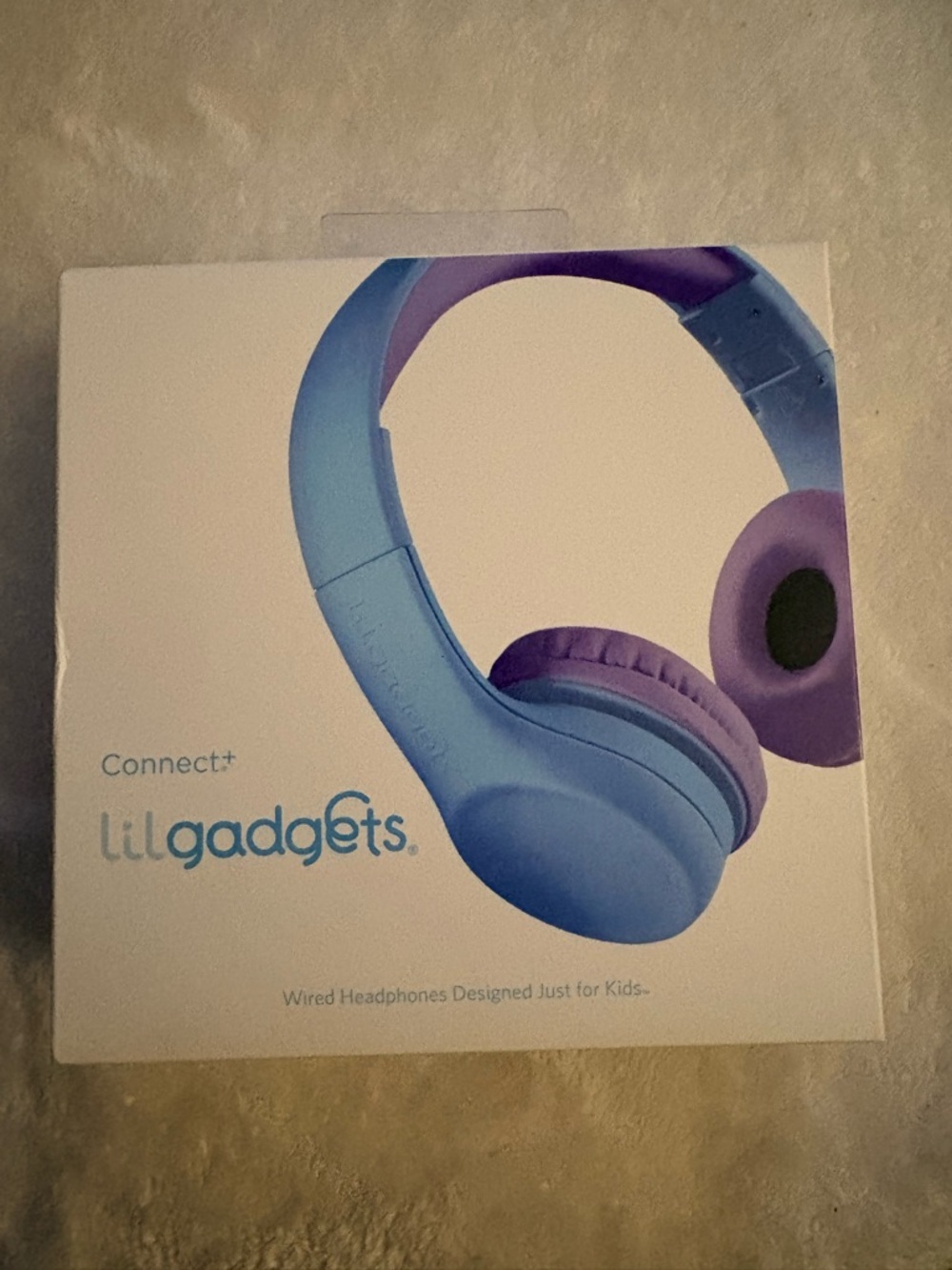 Connect+ Kids Wired Over-Ear Headphones - Blue & Purple Brand New Never Used